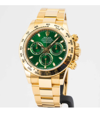 Rolex Cosmograph Daytona Green Dial Yellow Gold 40mm